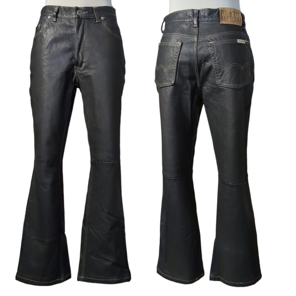 * NEW* W &W Wash & Wear Men's Genuine Leather Size 28 - Picture 16 of 16